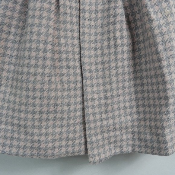 C740 Jillian's Closet Gray and Pink Houndstooth Coat and Dress - Picture 3 of 14